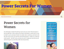 Tablet Screenshot of powersecretsforwomen.com